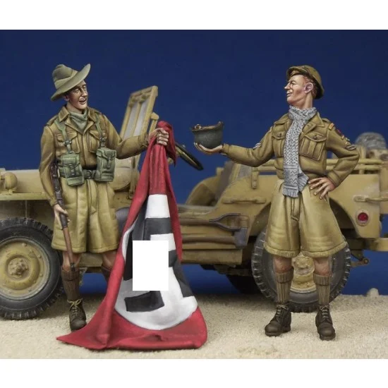 The Bodi 35162 1/35 WWII Souvenir Hunters (Desert Rat & Australian figures) - Model Figures