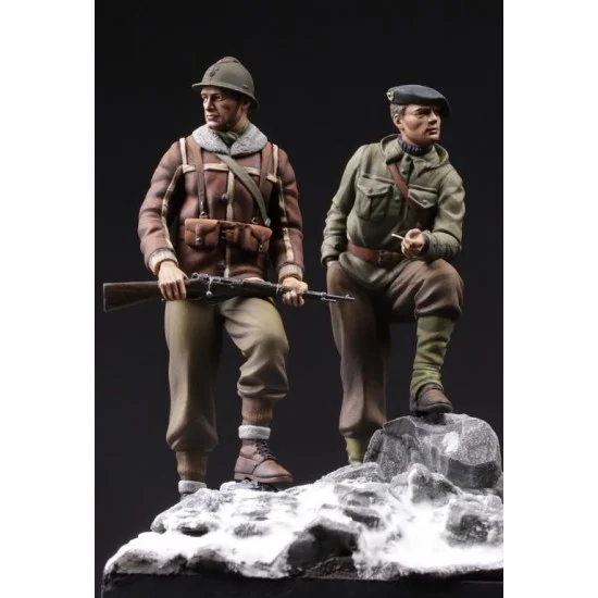 The Bodi 35213 1/35 WWII Narvik 1940 13e DBLE and Chasseur Alpin (2 figures) - Model Figures