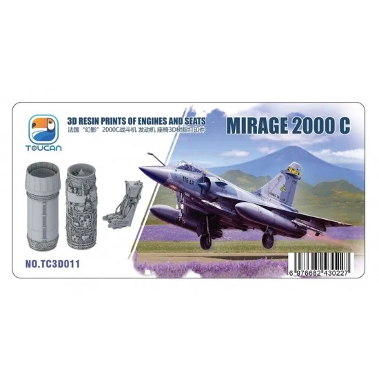 TOUCAN 3D011 1/32 Mirage 2000 C Engines and Seats for Kittyhawk kits - Model Planes