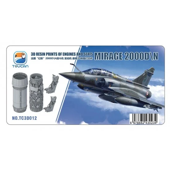 TOUCAN 3D012 1/32 Mirage 2000 D/N Engines and Seats for Kittyhawk kits - Model Planes