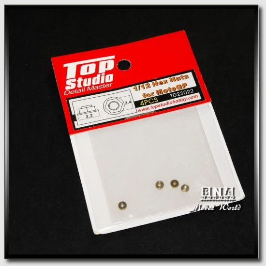 Top Studio TD23022 1/12 Hex Nuts for MotoGp - Model Motorcycles