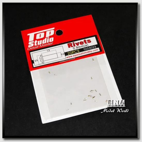 Top Studio TD23023 0.9mm Rivets - Hobby Tools & Supplies