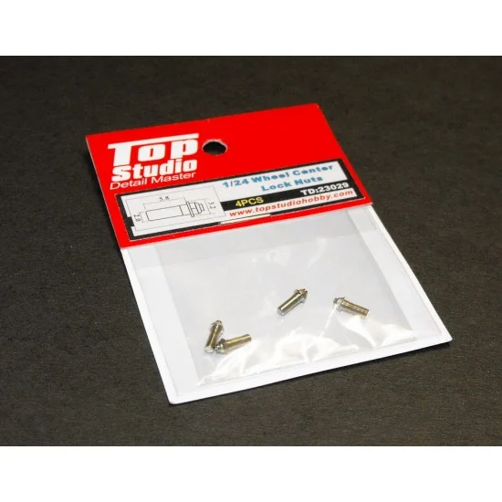 Top Studio TD23029 1/24 Wheel Centre Lock Nuts - Model Cars