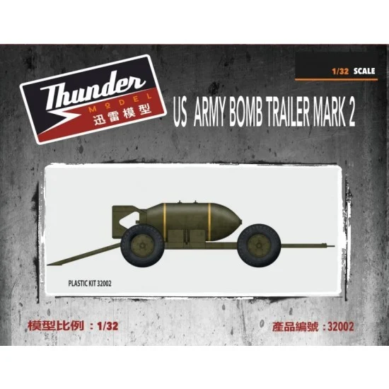 Thunder Model 32002 1/32 US Army Bomb Trailer Mk.II - Military Vehicles & Tanks