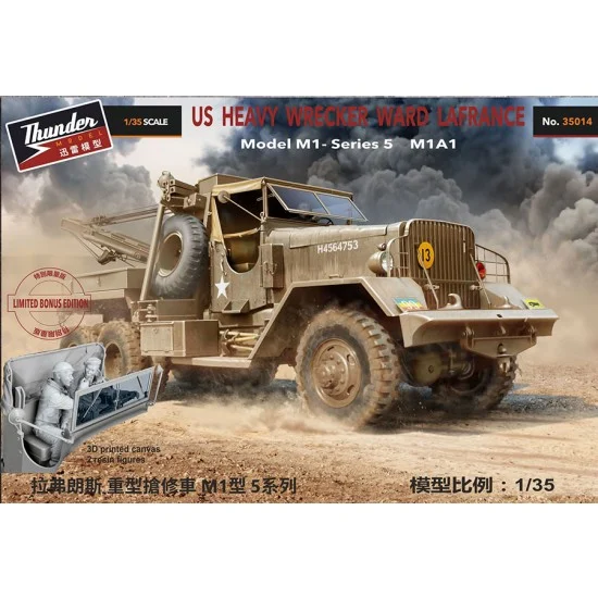 Thunder Model 35014B 1/35 US Heavy Wrecker Ward LaFrance M1A1 [Bonus Edition] - Military Vehicles & Tanks