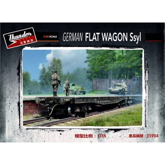 Thunder Model 35904 1/35 German Flat Wagon Ssyl - Model Railway