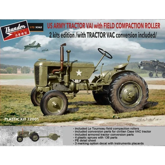 Thunder Model 72001 1/72 US Army Case Tractor VAI - Military Vehicles & Tanks