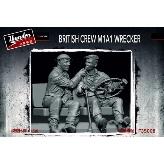 Thunder Model F35008 1/35 British Crews for M1A1 Wrecker (2 figures) - Model Figures