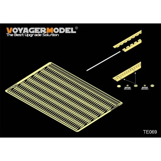 Voyager TE069 1/35 Hinges 3 (Middle) for General Use - Military Vehicles & Tanks