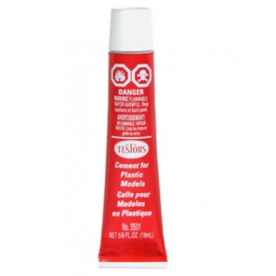 Testors TP3501 Plastic Model Glue Cement Tube 18g - Hobby Tools & Supplies