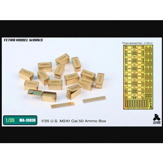 Tetra Model Works MA-35030 1/35 US M2A1 Cal.50 Ammo Box