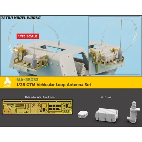 Tetra Model Works MA-35033 1/35 OTM Vehicular Loop Antenna set