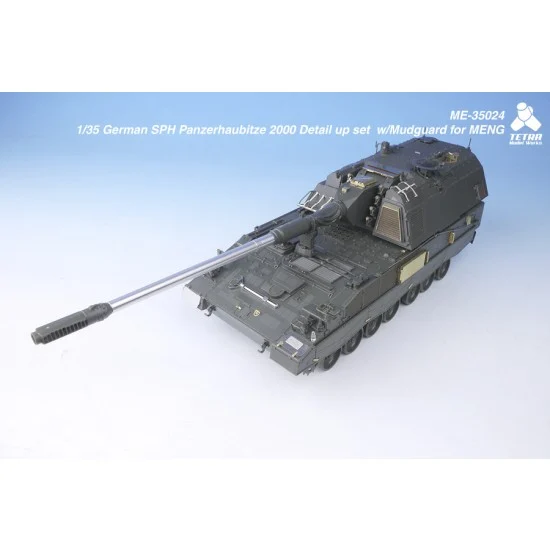 Tetra Model Works ME-35024 1/35 German SPH Panzerhaubitze 2000 Detail-up Set w/Mudguard for Meng Model kit
