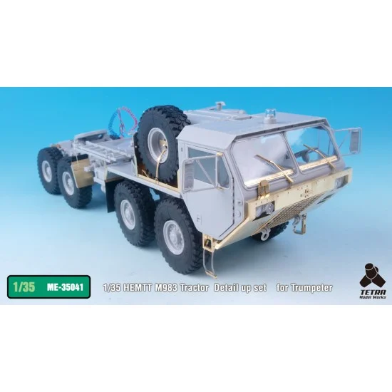 Tetra Model Works ME-35041 1/35 HEMTT M983 Tractor Detail-up Set for Trumpeter kit