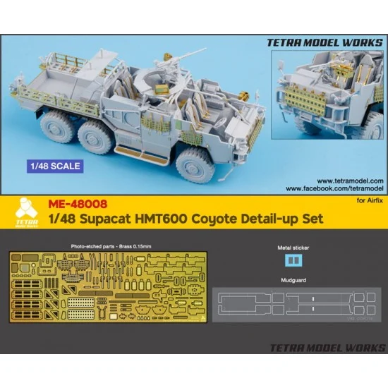 Tetra Model Works ME-48008 1/48 Supacat HMT600 Coyote Detail-up Set for Airfix kit