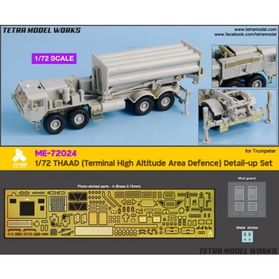 Tetra Model Works ME-72024 1/72 THAAD (Terminal High Altitude Area Defence) Detail-up Set for Trumpeter kits
