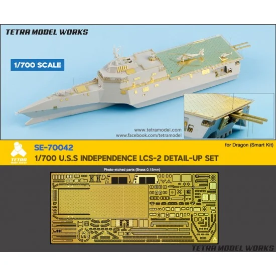 Tetra Model Works SE-70042 1/700 USS Independence LCS-2 Detail-up Set for Dragon Smart kit