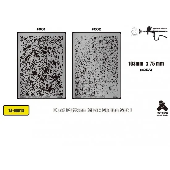 Tetra Model Works TA-00018 Dust Pattern Mask Series Set I (103mm x 75mm, 2pcs)