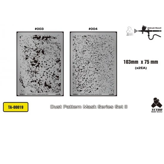 Tetra Model Works TA-00019 Dust Pattern Mask Series Set II (103mm x 75mm, 2pcs)