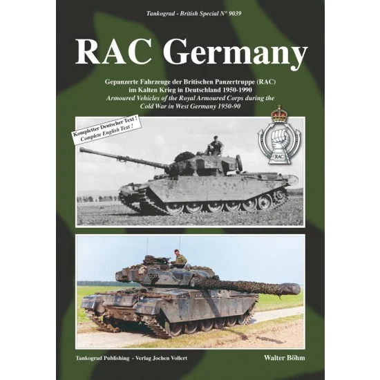 Tankograd Publishing GB9039 British #39: RAC Germany Armoured Vehicles, the Cold War in West Germany 1950-90