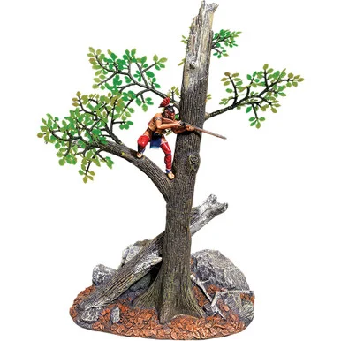 Native Warrior Firing From Tree 1/30 Figure William Britain 16063