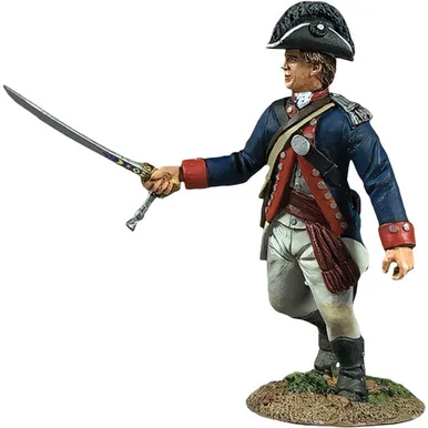 Wayne's Legion Infantry Officer 1/30 Figure William Britain 16138