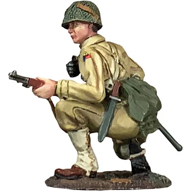 U.S. Infantry Kneeling Alert 1/30 Figure William Britain 25196