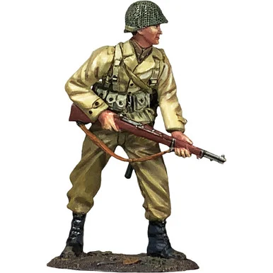 U.S. Infantry with M1 Garand, Alert 1/30 Figure William Britain 25192