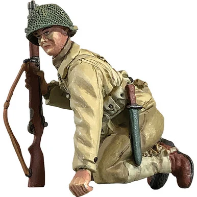 U.S. Infantry Kneeling Watching 1/30 Figure William Britain 25190