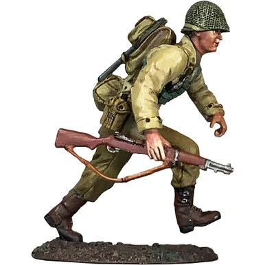 U.S. Infantryman Running, No.2, 1/30 Figure William Britain 25197