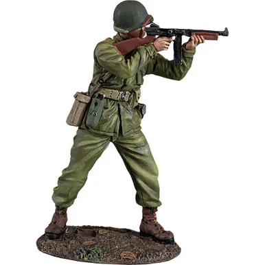 U.S. Infantry Standing, Firing Thompson 1/30 Figure William Britain 25152