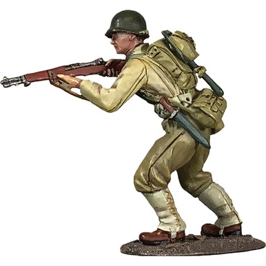 U.S. Infantryman Advancing with Caution 1/30 Figure William Britain 25187