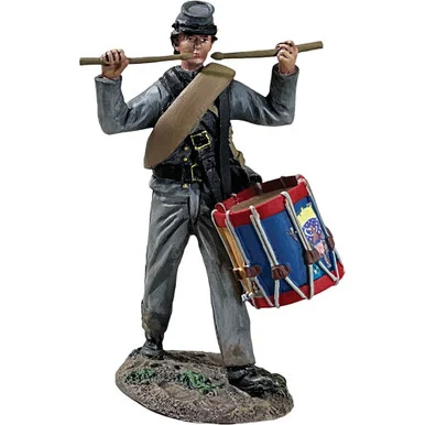 Confederate Infantry Drummer Marching 1:30 Figure William Britain (31446)