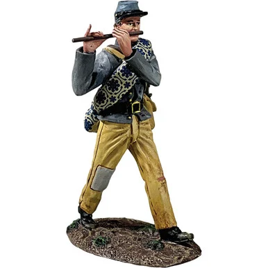 Confederate Infantry Fifer Marching 1:30 Figure William Britain (31447)