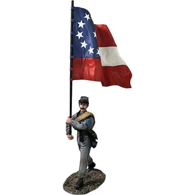 Confederate Infantry Flagbearer 1:30 Figure William Britain (31449)