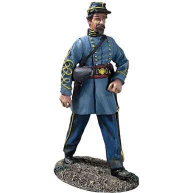 Confederate Infantry Officer Marching 1:30 Figure William Britain (31448)