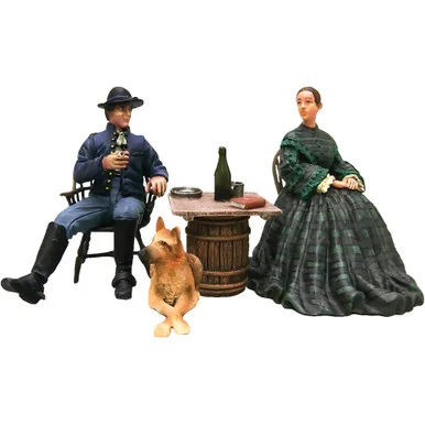Union Officer, his Wife, and Dog 1:30 Figure Set William Britain (31305)