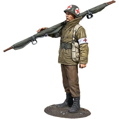 U.S. Infantry Medic with Stretcher 1/30 Figure - William Britain