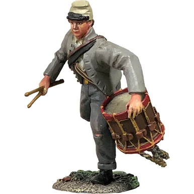 Young Confederate Drummer Advancing 1/30 Figure William Britain (31404)