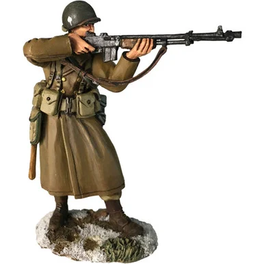 U.S. 101st Airborne Standing Firing BAR 1/30 Figure William Britain (25065)