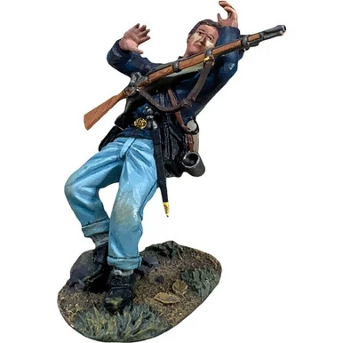 Union Infantry Casualty Falling Wounded 1/30 Figure William Britain (31429)