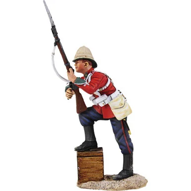 24th Foot with Foot on Biscuit Box 1/30 Figure William Britain (20161)