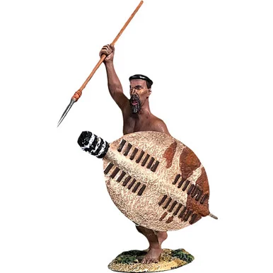 Zulu Attacking 1/30 Figure William Britain (20206)