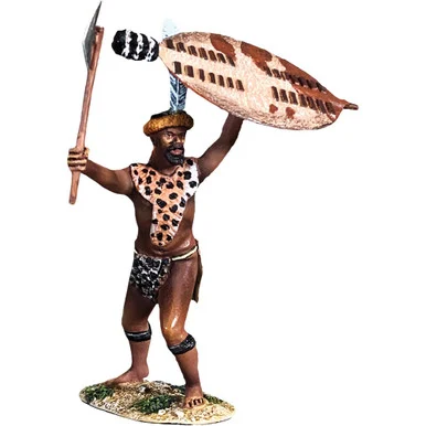 Senior Zulu Warrior with Axe 1/30 Figure William Britain (20213)