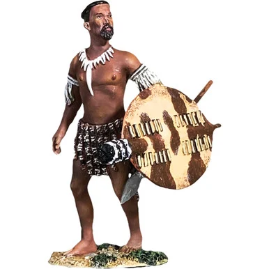Zulu Waiting to Advance 1:30 Figure William Britain (20208)