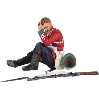24th Foot Seated Wounded 1/30 Figure William Britain (20156)