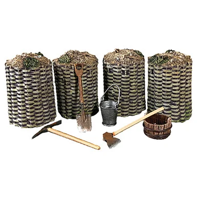 Field Fortifications 1/30 9-Piece Set William Britain (53012)
