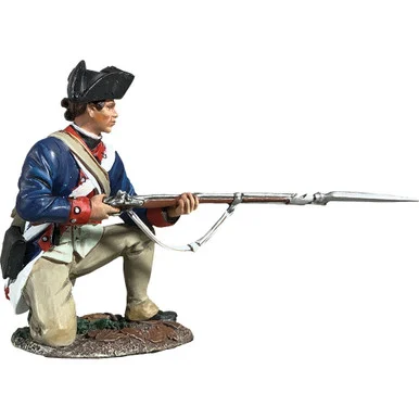 Continental Line Kneeling Alert 1/30 Figure - 1779-87 William Britain (16086)