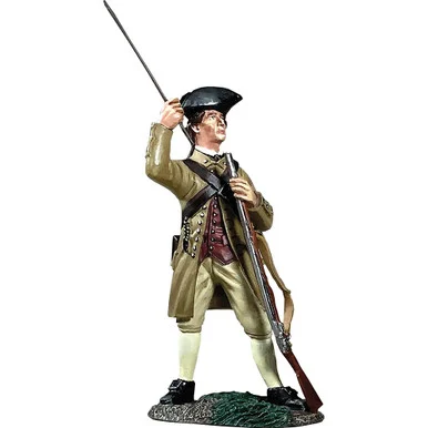 Colonial Militia Standing Loading Musket 1/30 Figure William Britain (16095)