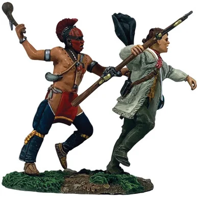 Woodland Indian Clubbing Continental Line 1/30 Figure Set William Britain (16072)